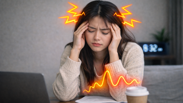 스트레스 누적으로 식후 혈당 반응이 예민해진 20대 여성